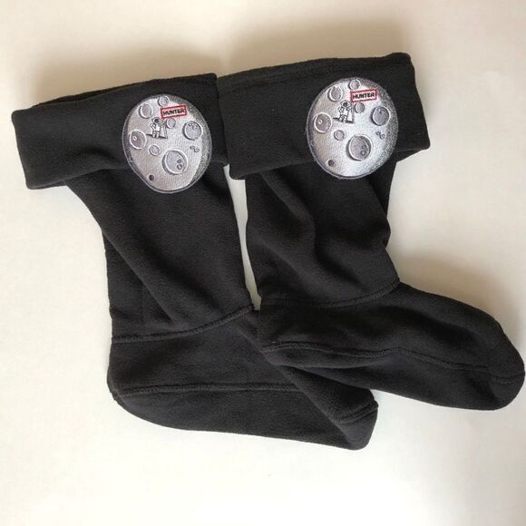 Hunter Kids Boot Welly Fleece Socks Moon XL - Picture 1 of 5